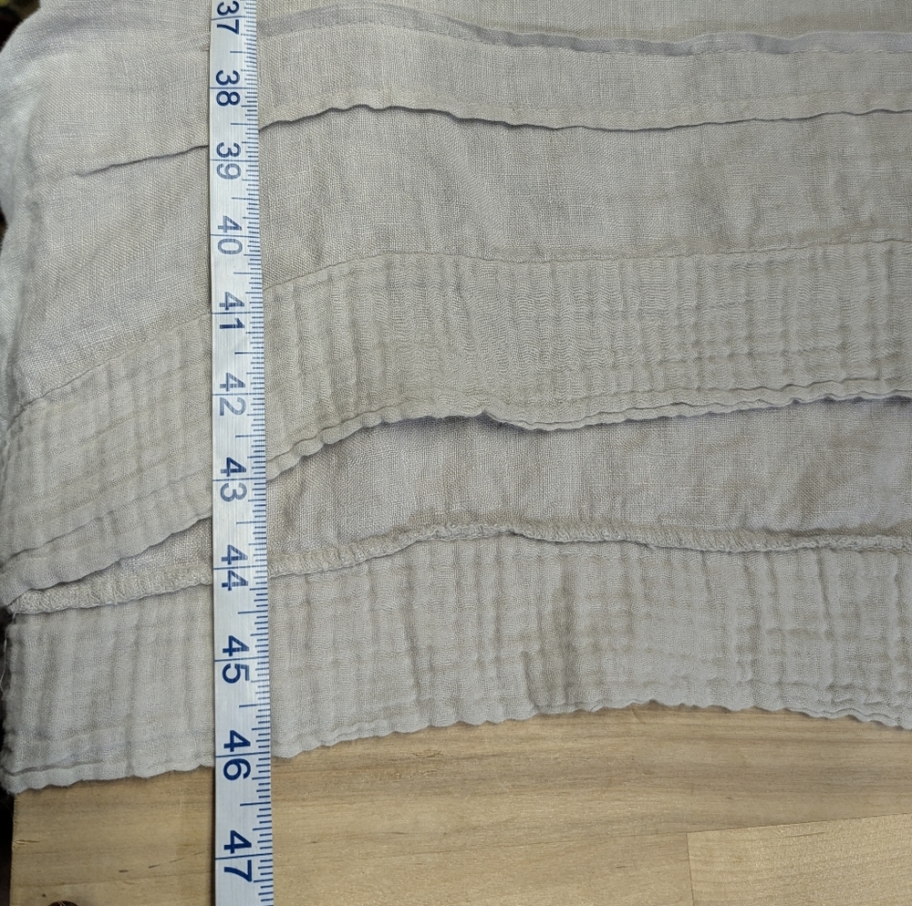 Lungo L'arno Sleeveless Beige Italian Linen Maxi Dress 3X Langenlook - Picture 10 of 10